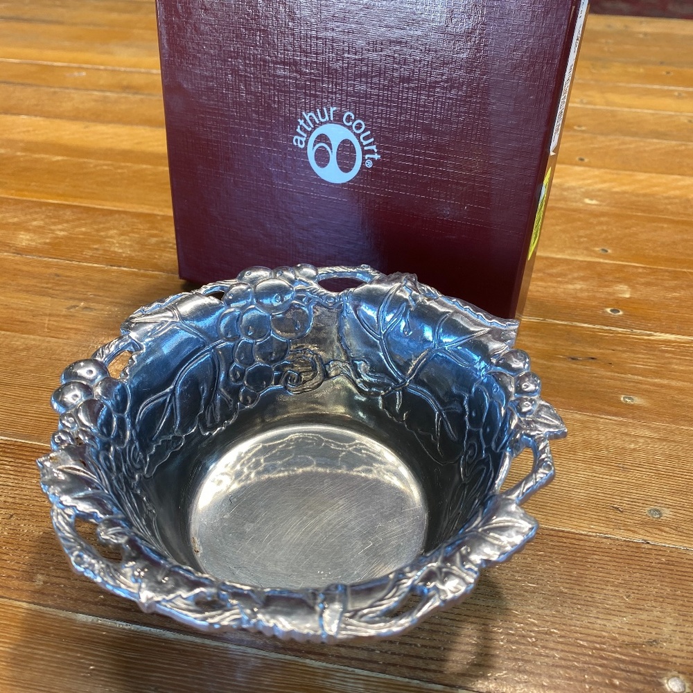 Arthur Court Grapevine Nut Bowl
